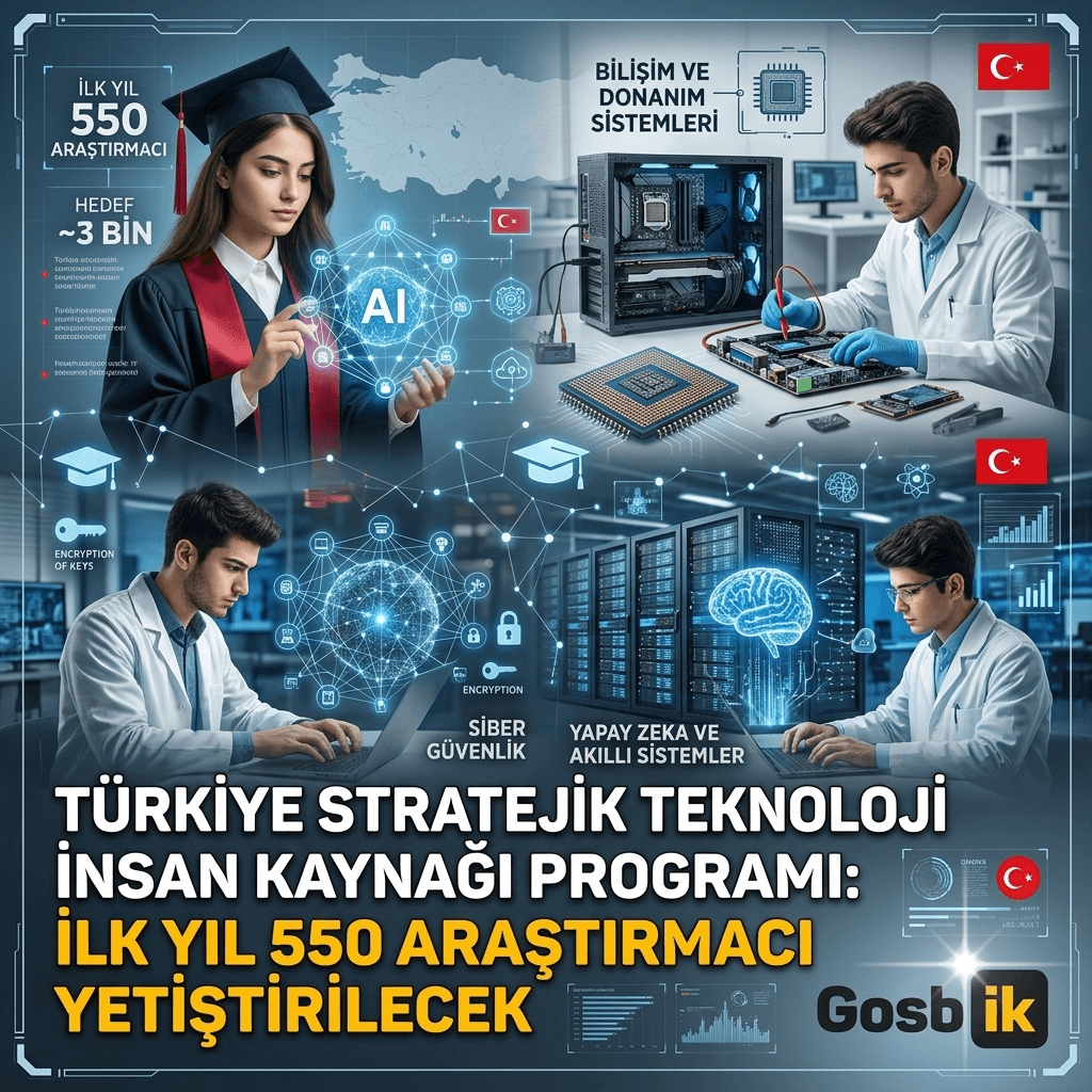 Stratejik Teknoloji İnsan Kaynağı Programı başlıyor: 550 araştırmacı alınacak, başvurular 8 Eylül’de