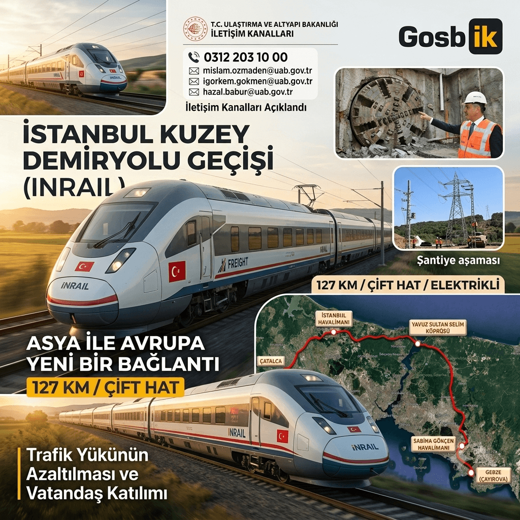 İstanbul'un Lojistiğini Değiştirecek 127 Kilometrelik Hat: Çayırova-Çatalca Demiryolunda Yeni Adım