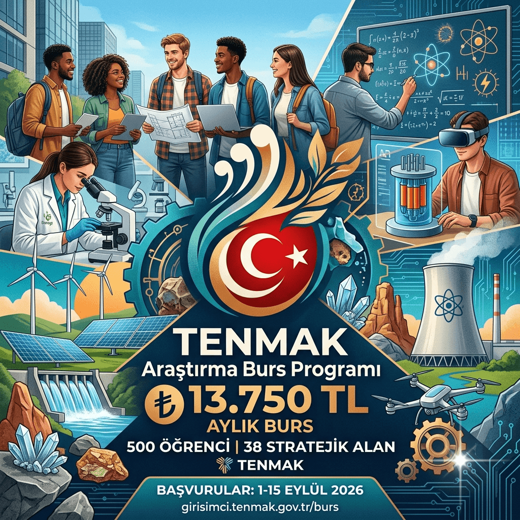 TENMAK Araştırma Bursu Genişletildi: Kontenjan 500’e, Destek Kapsamı 38 Bölüme Çıkarıldı