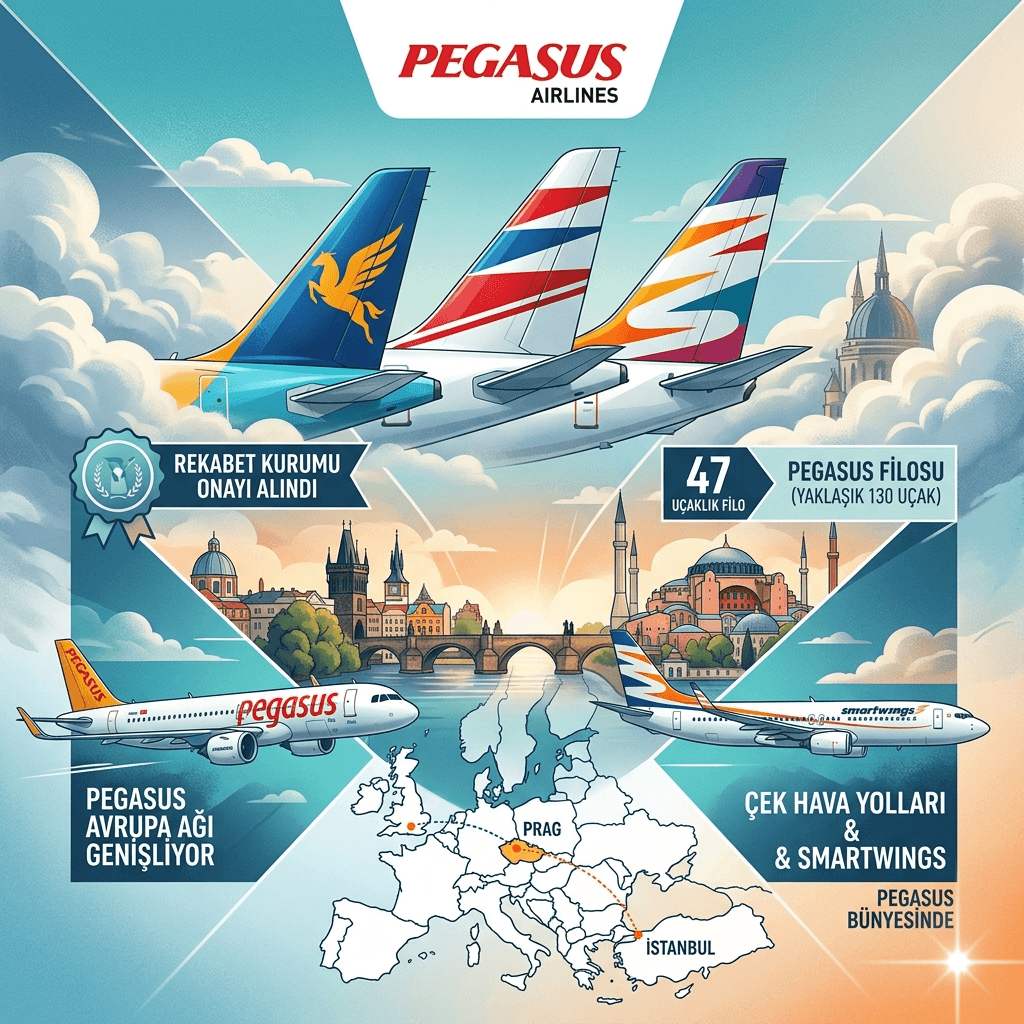 Pegasus’tan 180 Milyon Dolarlık Dev Hamle: Çek Hava Yolları ve Smartwings Satın Almasına Onay