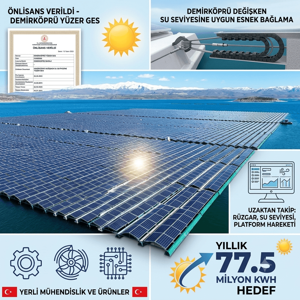 Türkiye'de Bir İlk: YEKA Kapsamındaki İlk Yüzer GES Projesi İçin Önlisans Manisa'ya Verildi
