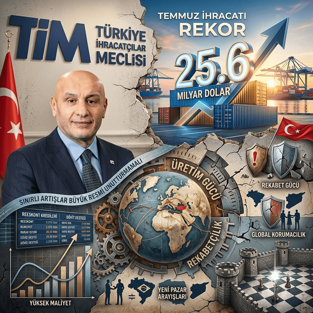 Temmuzda 25,6 Milyar Dolarlık Rekor İhracat! TİM Başkanı Gültepe'den Rekabet Gücü ve Maliyet Uyarısı