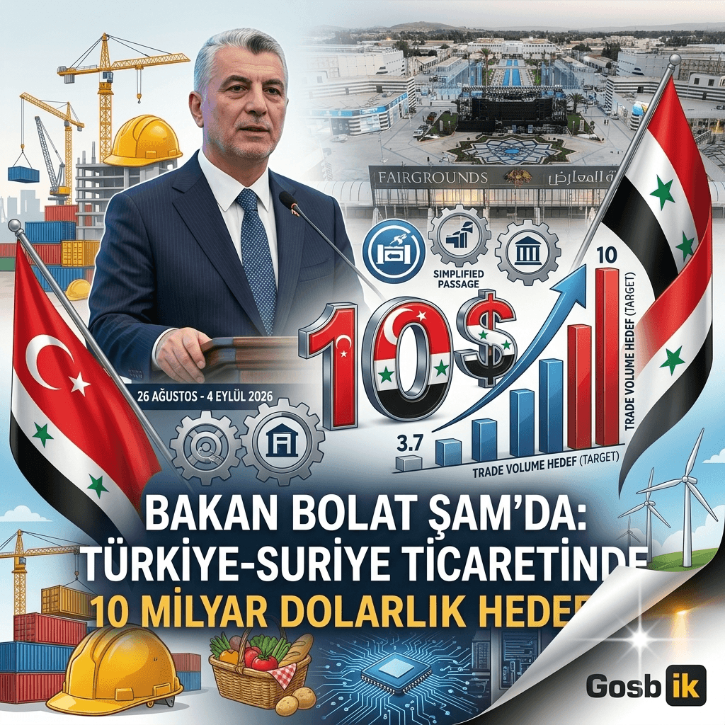 Ömer Bolat Şam’da Duyurdu: Türkiye-Suriye Ticaretinde 10 Milyar Dolarlık Yeni Hedef
