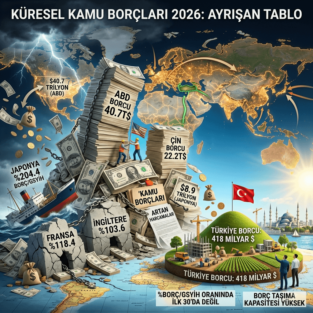 IMF Açıkladı: ABD’nin Kamu Borcu 40,7 Trilyon Dolar, Türkiye 418 Milyar Dolarda