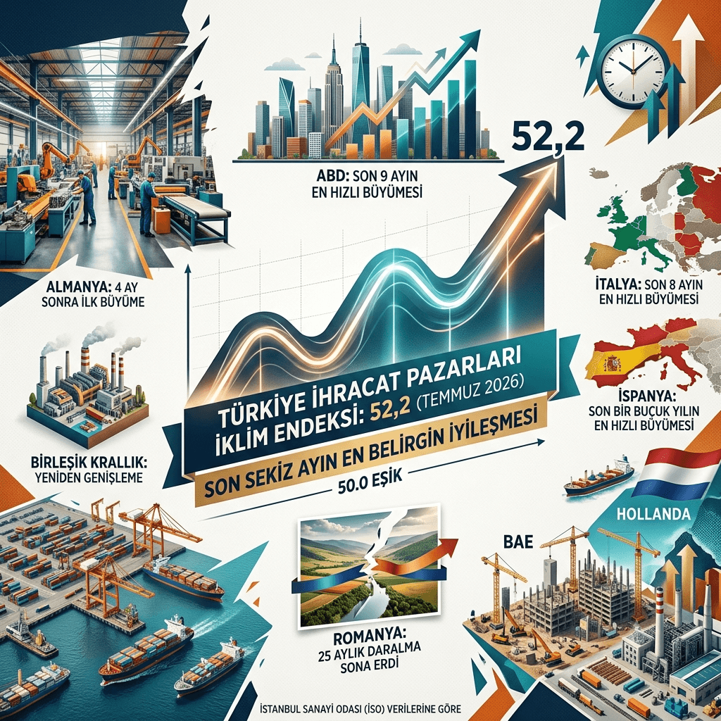 İSO açıkladı: Türkiye’nin ihracat pazarlarında son 8 ayın en güçlü toparlanması