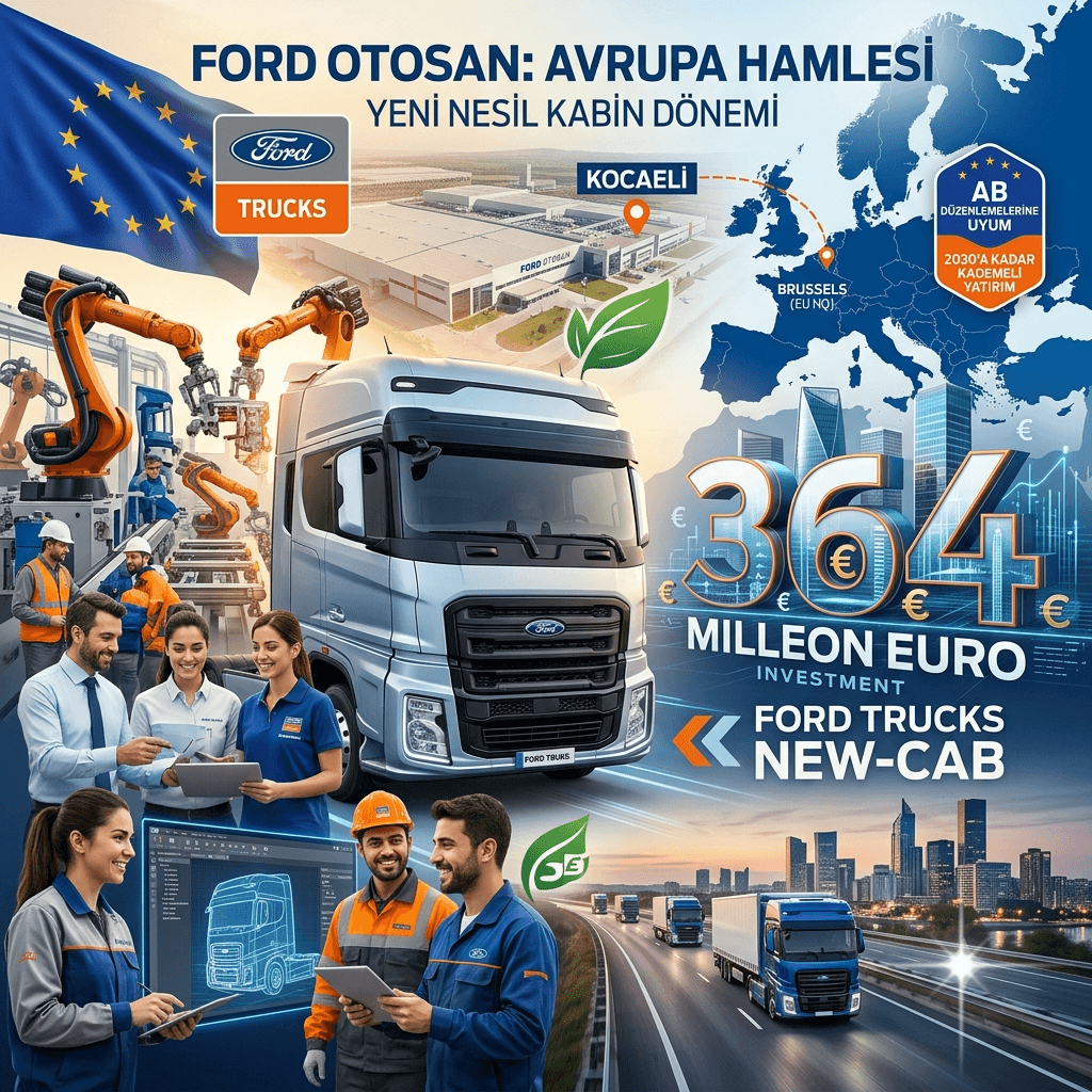 Ford Otosan'dan Avrupa İçin Dev Yatırım: Ford Trucks'a 364 Milyon Euro'luk Yeni Nesil Kabin Hamlesi