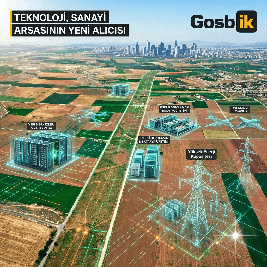 Sanayi Arsalarında Yeni Dönem Başladı! Yapay Zeka ve Teknoloji Yatırımları Değer Haritasını Değiştiriyor