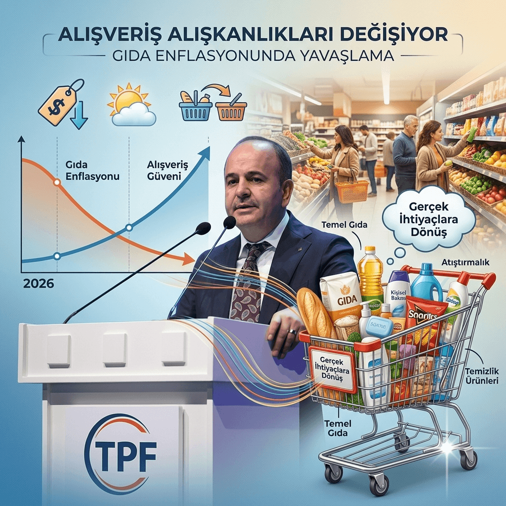 TPF'den Dikkat Çeken Açıklama: Gıda Enflasyonundaki Düşüş Vatandaşın Alışveriş Alışkanlığını Değiştirdi