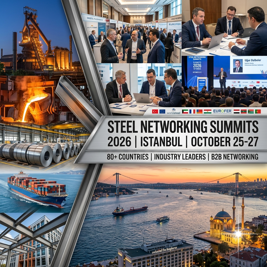 İstanbul Dünya Çelik Sektörünün Merkezi Oluyor: 80’den Fazla Ülkeden Liderler Steel Networking Summits 2026’da Buluşacak