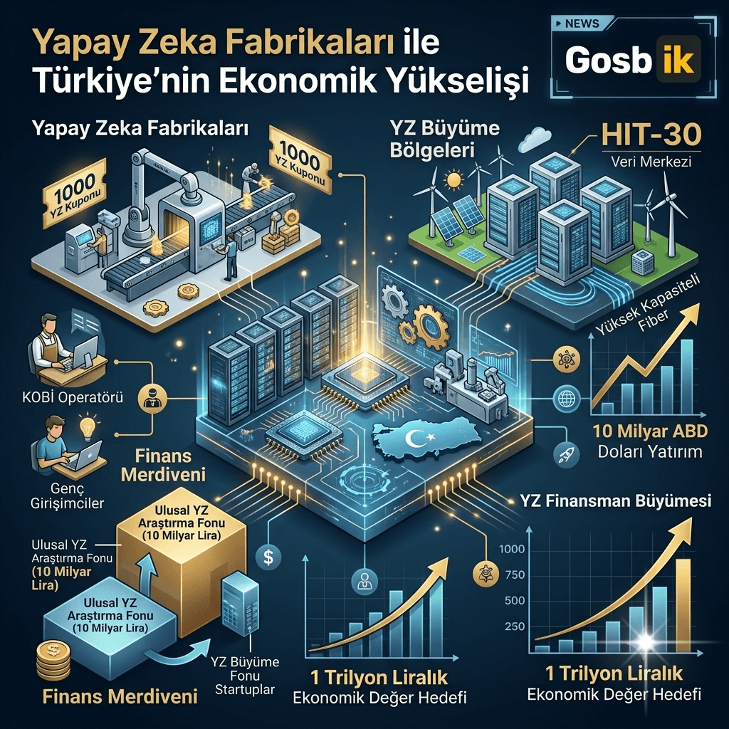 Türkiye Düğmeye Bastı: Yapay Zeka Fabrikaları Kuruluyor, KOBİ ve Girişimcilere 1000 Kupon Verilecek