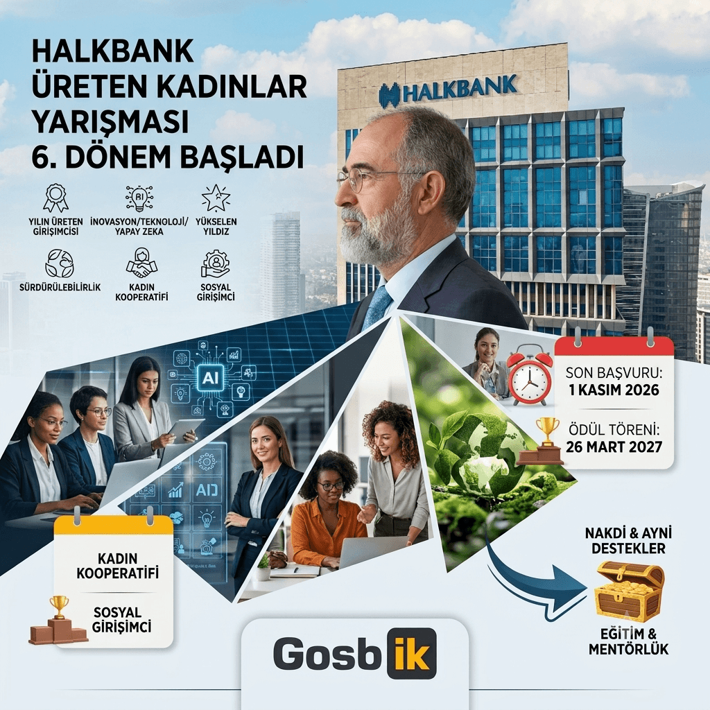 Halkbank’tan Kadın Girişimcilere Büyük Fırsat: Üreten Kadınlar Yarışması Başvuruları Başladı