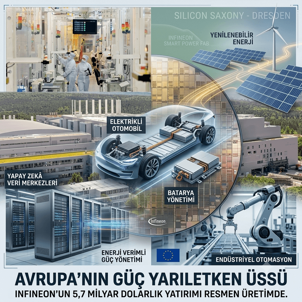 Almanya'dan 5,7 Milyar Dolarlık Teknoloji Hamlesi! Avrupa'nın En Büyük Çip Fabrikalarından Biri Üretime Başladı