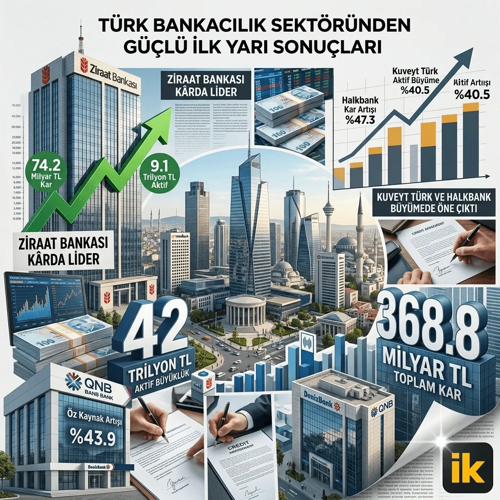 Bankalarda Rekor Kar! Türkiye’nin En Büyük 10 Bankası 6 Ayda 368,8 Milyar Lira Kazandı
