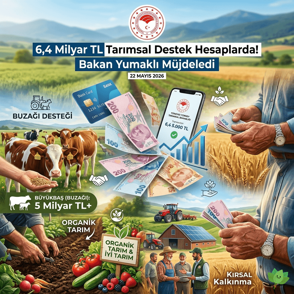 Çiftçiye Dev Destek Müjdesi: 6,4 Milyar TL’lik Tarımsal Ödeme Hesaplara Yatıyor!