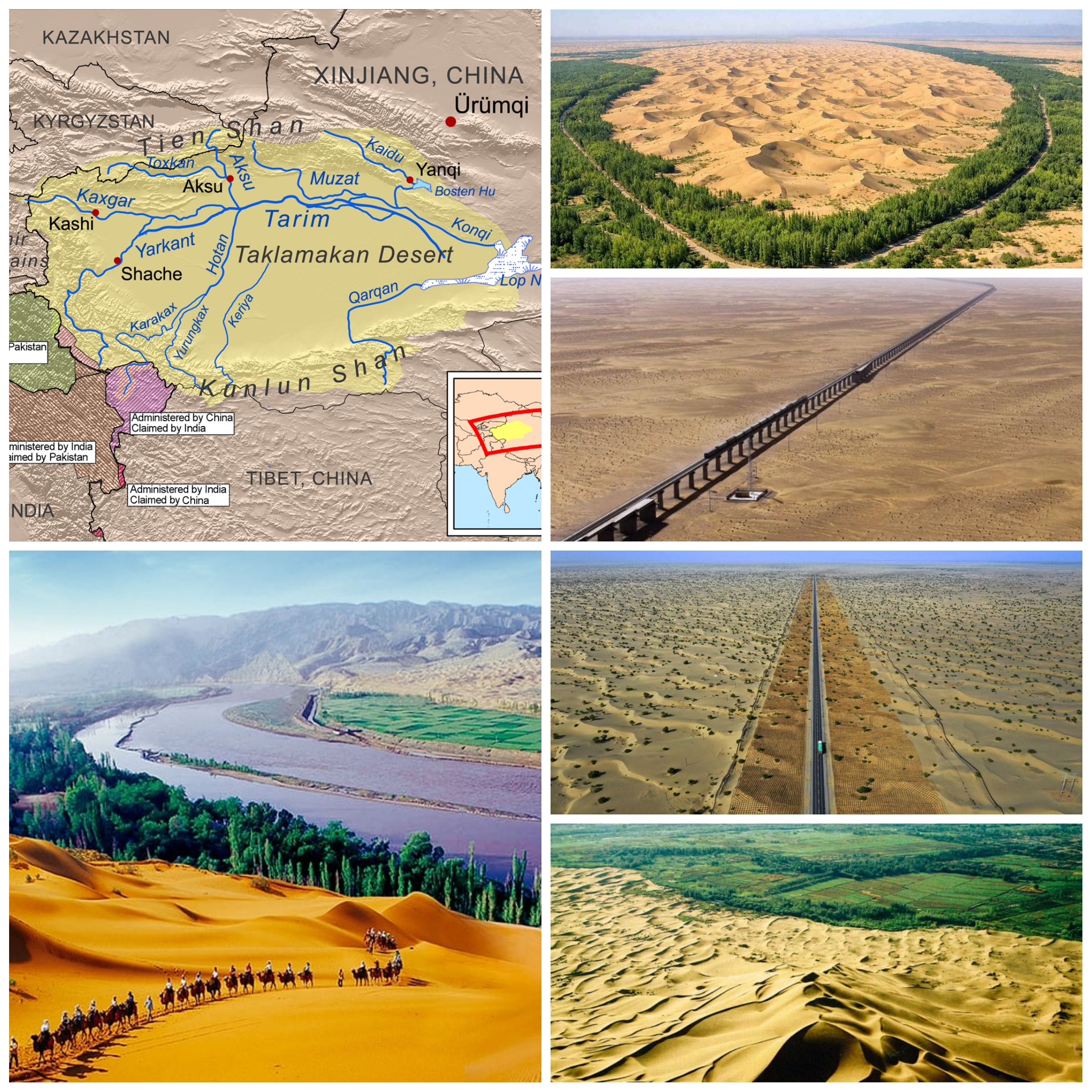 Çin’in Büyük Yeşil Duvar Projesi: Taklamakan Çölü’nü Kuşatan 3.046 Kilometrelik Dev Ekolojik Kalkan