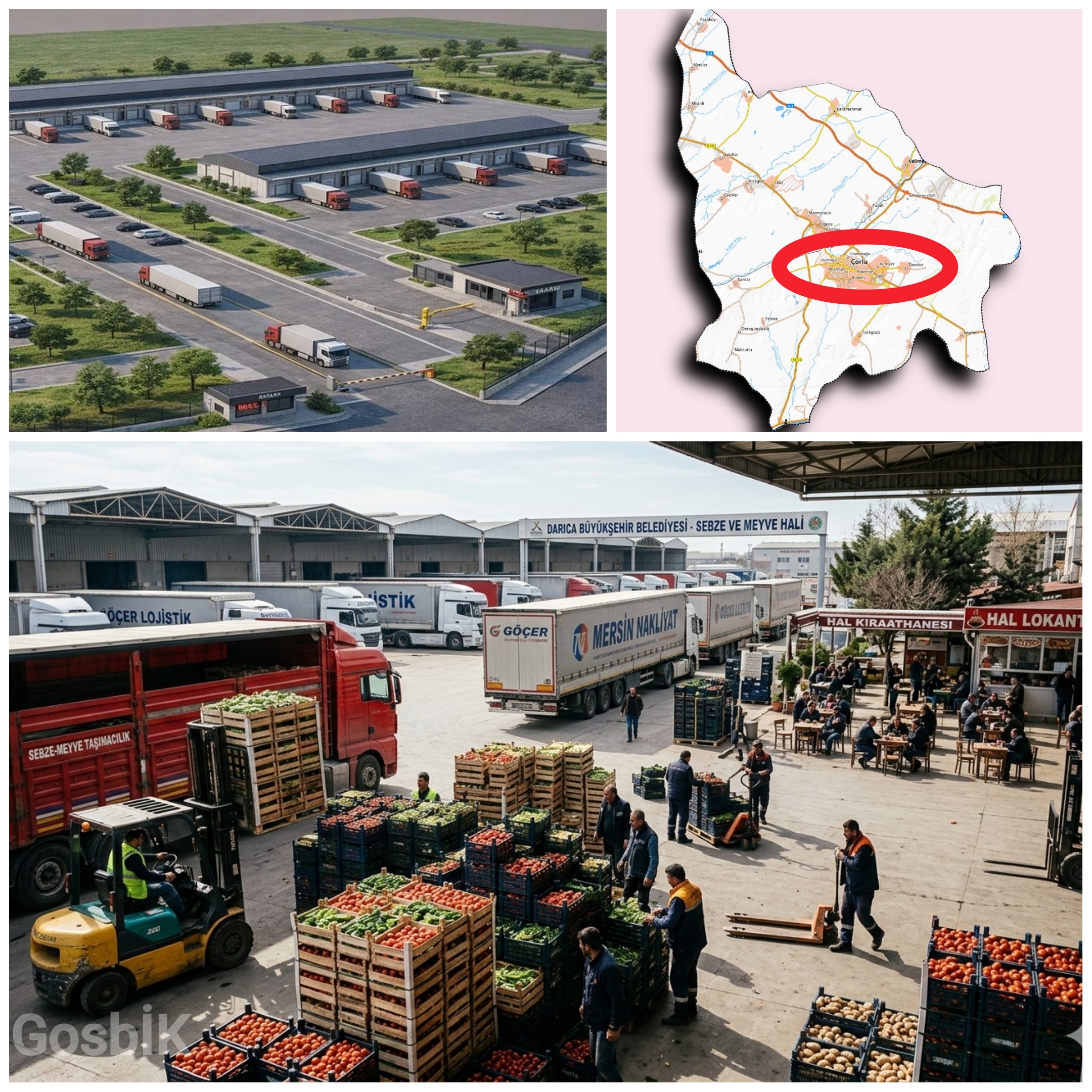 Çorlu’ya 30 Dükkânlı Modern Sebze ve Meyve Hali Geliyor: Trakya’nın Yeni Ticaret Merkezi Yükseliyor