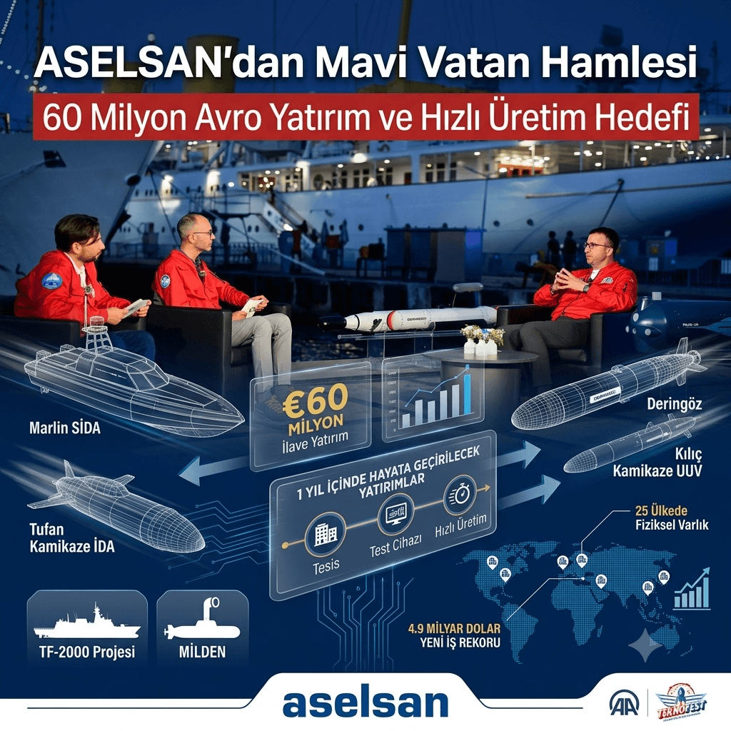 ASELSAN’dan Mavi Vatan İçin 60 Milyon Avroluk Yatırım! Bakiye Sipariş Hedefi 30 Milyar Dolara Çıkıyor