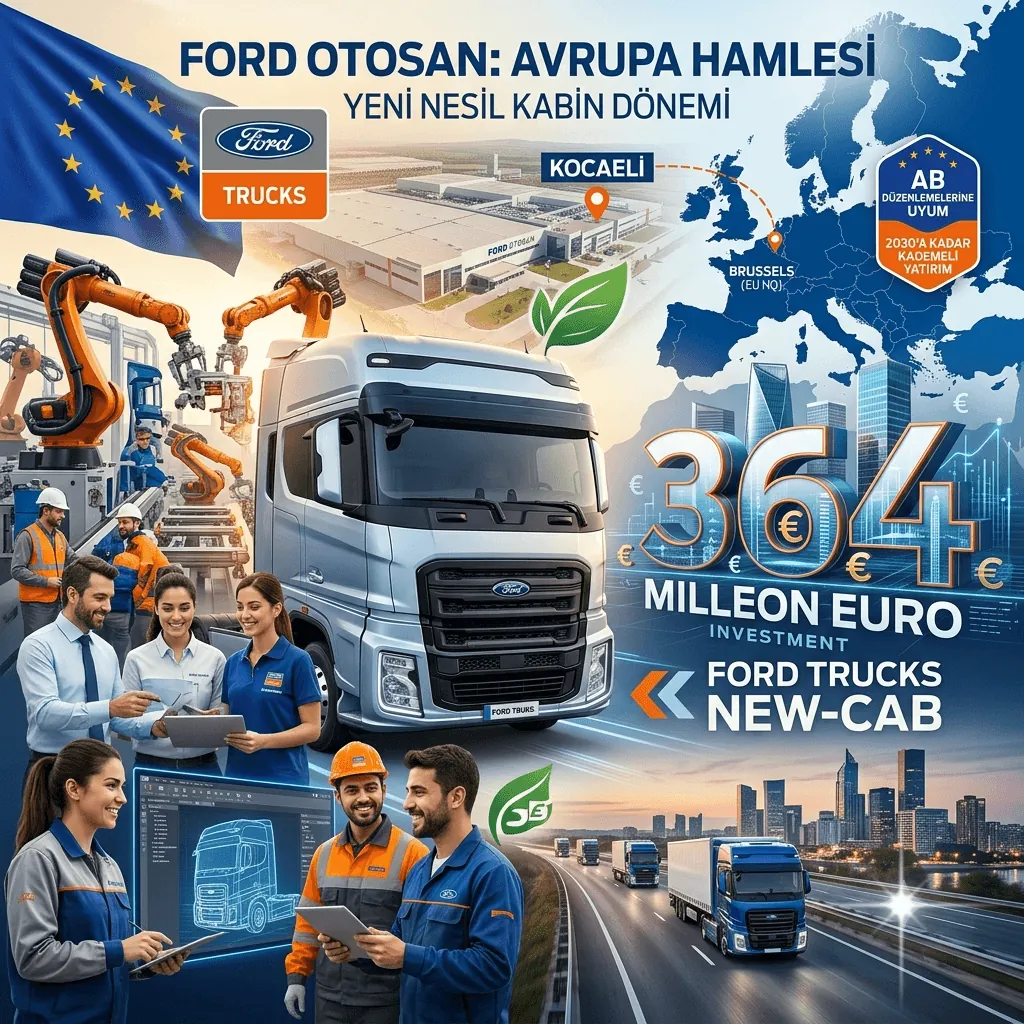 Ford Otosan'dan Avrupa İçin Dev Yatırım: Ford Trucks'a 364 Milyon Euro'luk Yeni Nesil Kabin Hamlesi