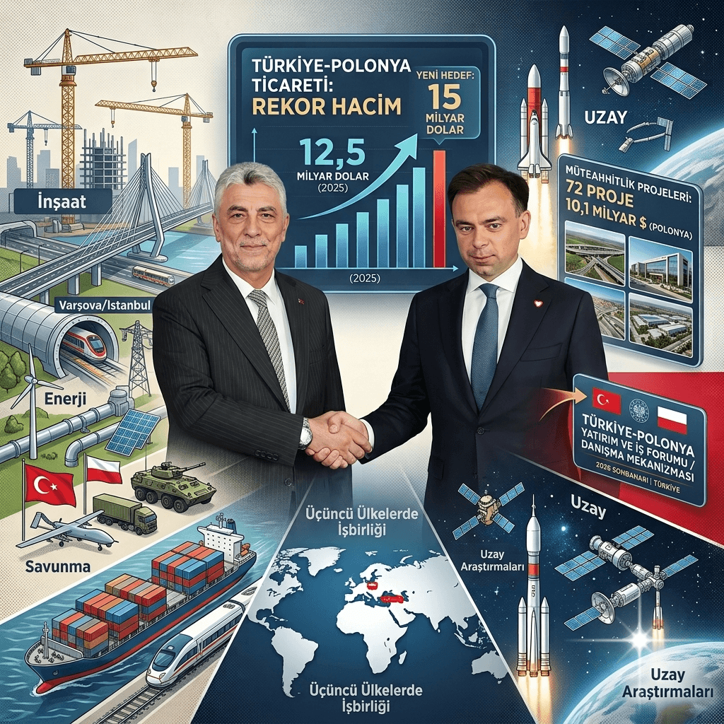 Türkiye-Polonya Ticaretinde Rekor: 12,5 Milyar Dolarlık Hacim İçin Yeni Hedef 15 Milyar Dolar