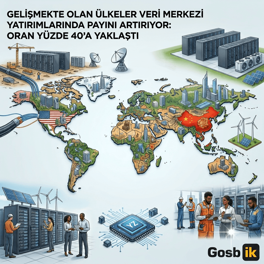 Veri Merkezi Yatırımlarında Büyük Değişim: Gelişmekte Olan Ülkeler Küresel Yatırımların Yüzde 40’ını Alıyor