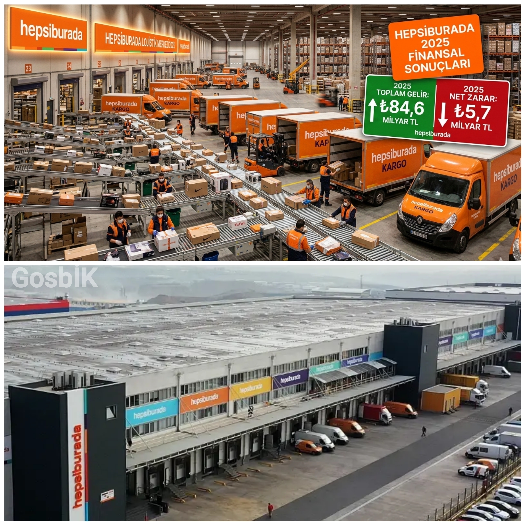 Hepsiburada 2025 Bilançosu Açıklandı: Gelir 84,6 Milyar TL’ye Yükseldi, Net Zarar 5,7 Milyar TL Oldu