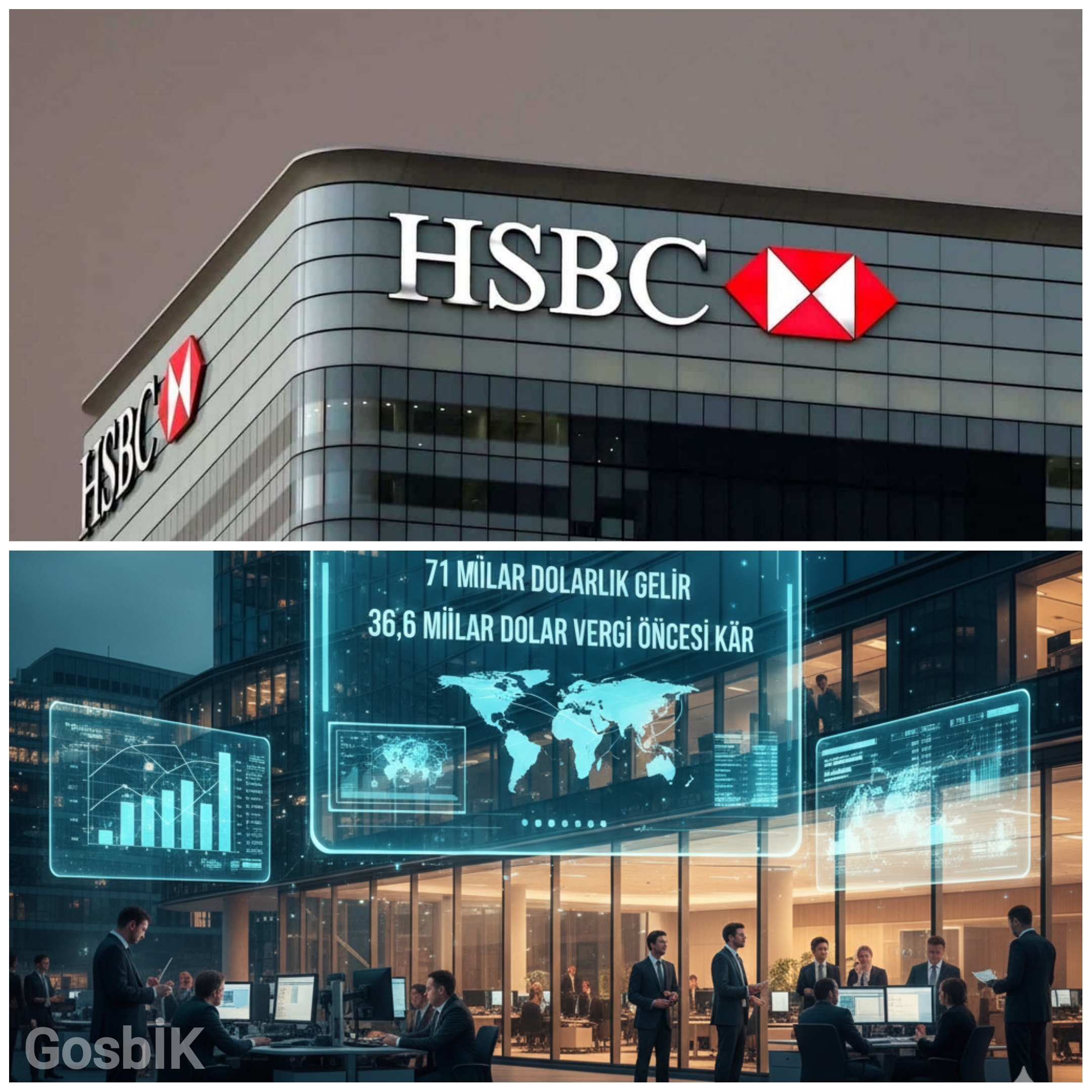 HSBC 2025 Finansal Sonuçları Açıklandı: 71 Milyar Dolarlık Gelir, 36,6 Milyar Dolar Vergi Öncesi Kâr