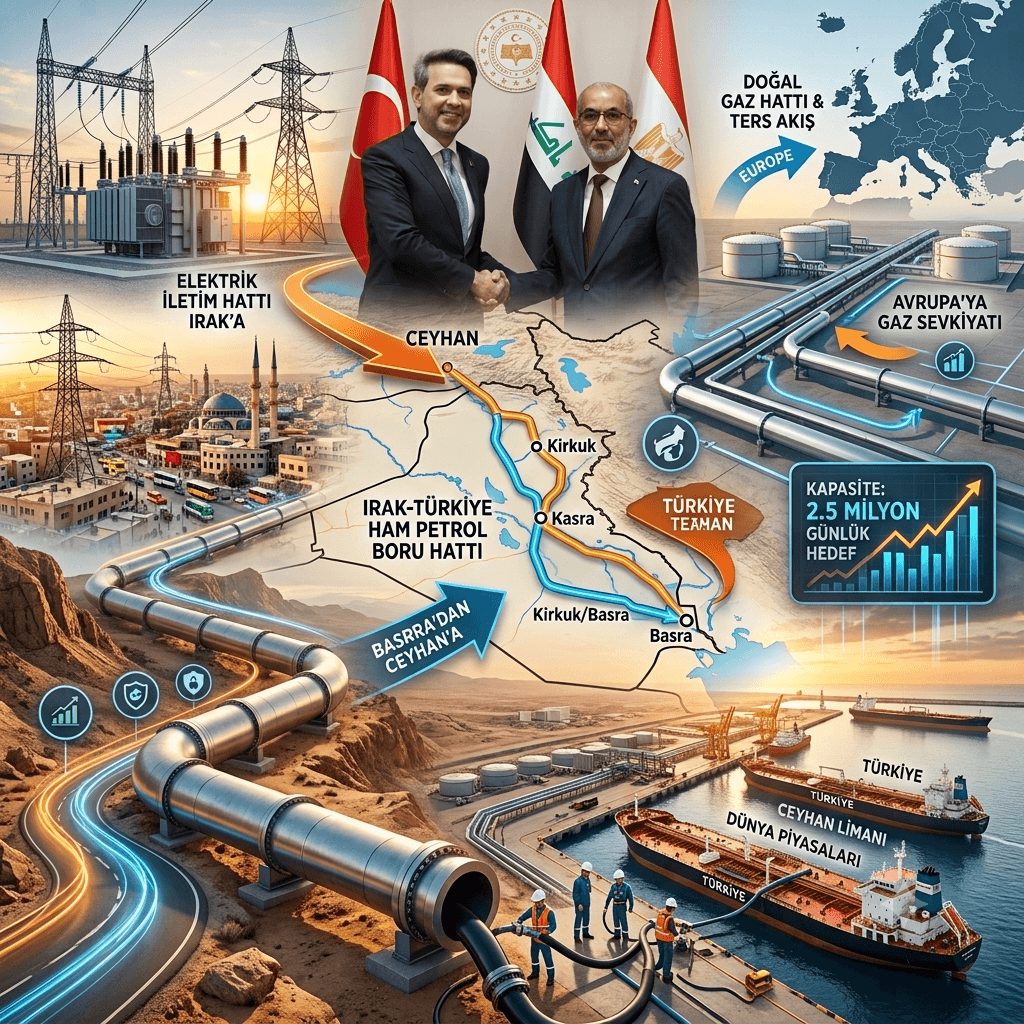 Irak-Türkiye Petrol Boru Hattında Yeni Dönem: Ceyhan'a Akış Sürecek, Hedef Günlük 2,5 Milyon Varil