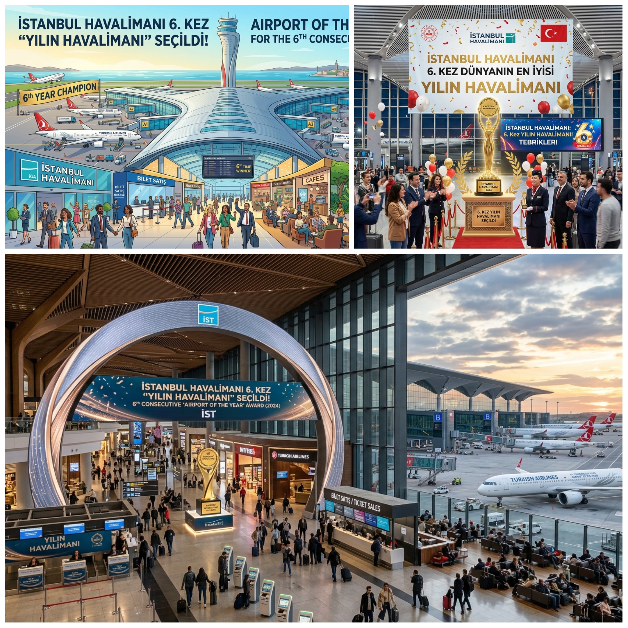 İstanbul Havalimanı 6. Kez ‘Yılın Havalimanı’ Seçildi: Küresel Havacılıkta Zirvedeki Yerini Korudu