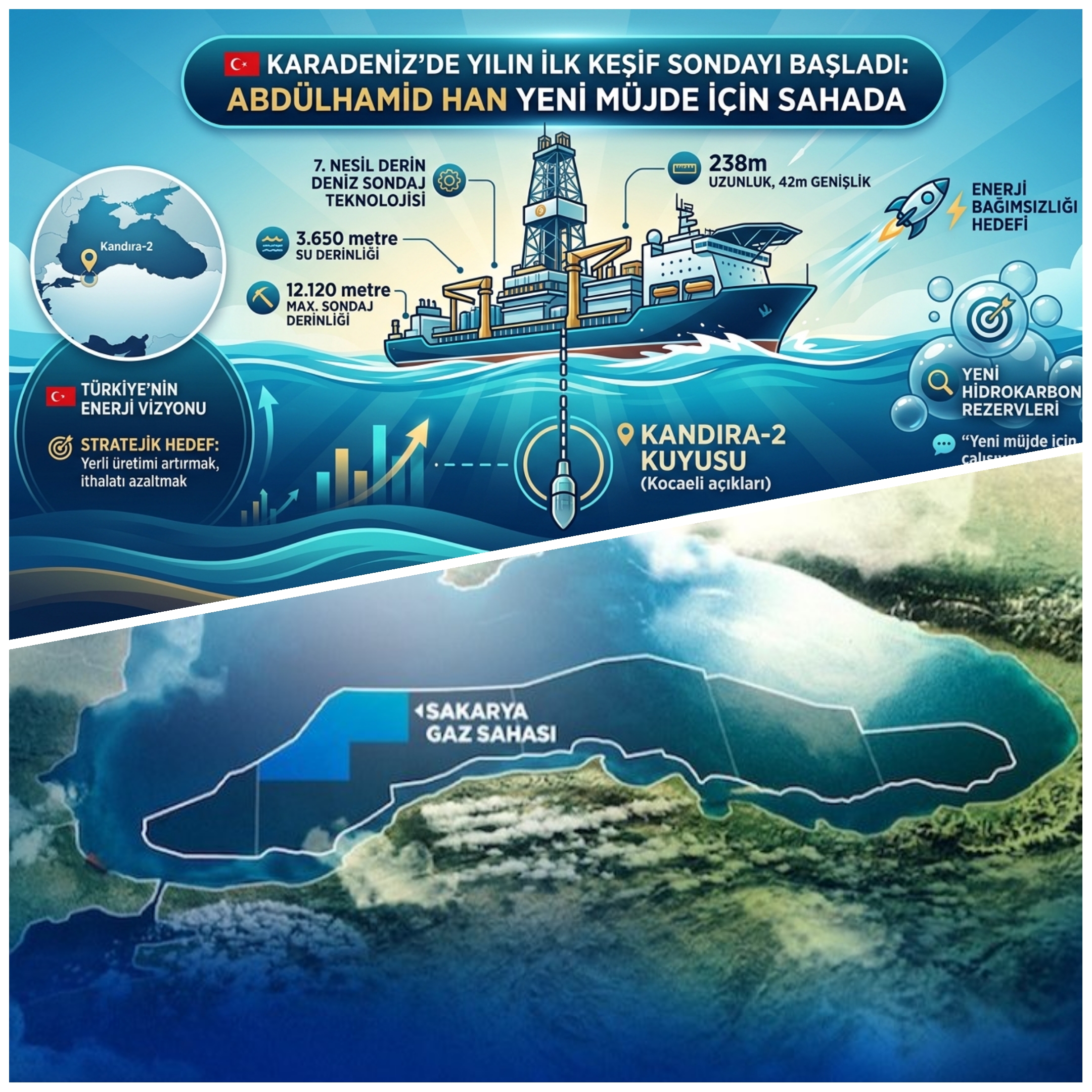 Karadeniz’de Kritik Sondaj Başladı: Abdülhamid Han Yeni Doğal Gaz Keşfi İçin Sahada