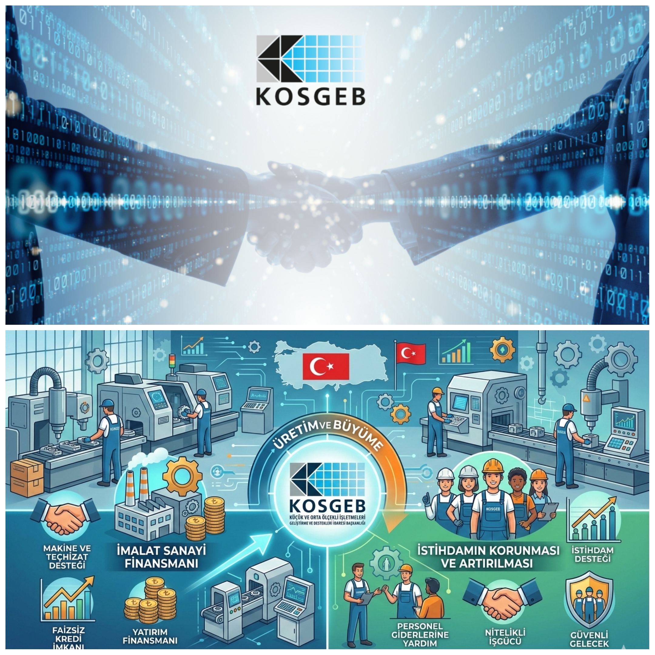 KOSGEB İmalat Sanayi Finansmanı ve İstihdamı Koruma Programı Başladı, Başvurular 3 Mart - 30 Nisan arası, 50 Milyon TL’ye Kadar Kredi