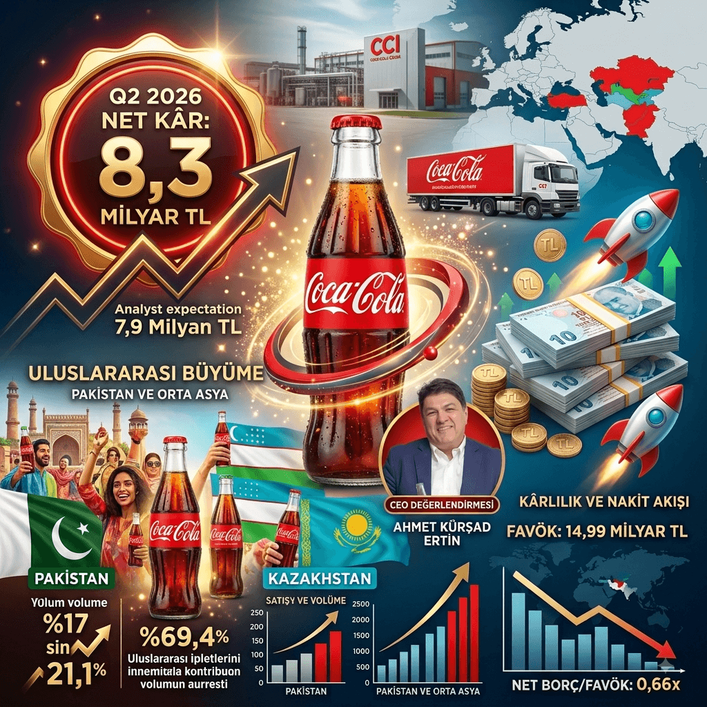 Coca-Cola İçecek’ten beklentileri aşan sonuç: 2. çeyrekte 8,3 milyar TL net kâr