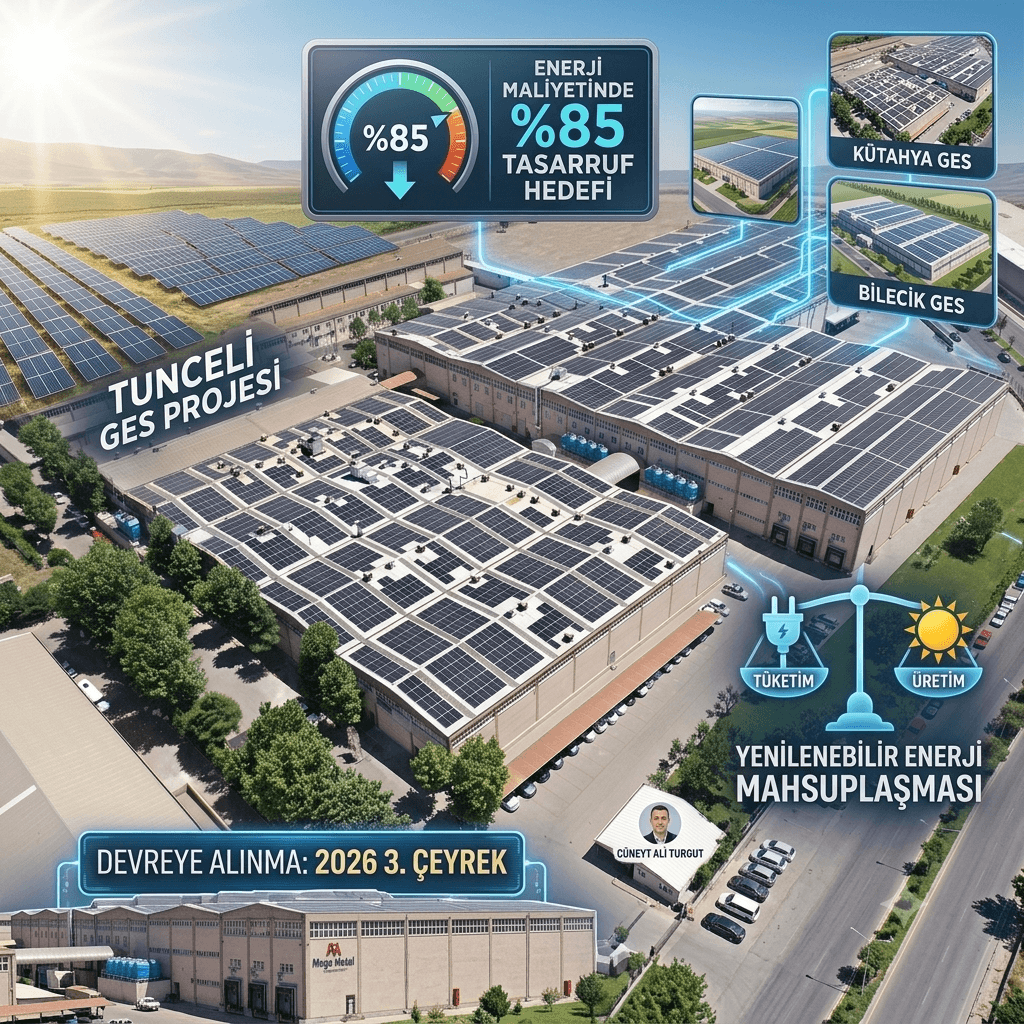 Mega Metal’den Tunceli GES Hamlesi: Enerjide %85 Tasarruf Hedefi