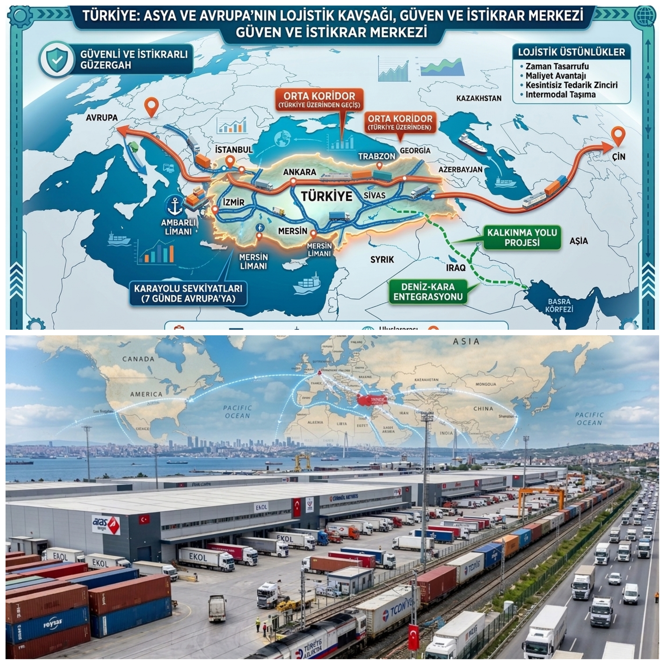Orta Doğu’daki Çatışmalar Türkiye’yi Lojistikte Öne Çıkardı: Küresel Ticarette Güvenli Koridor