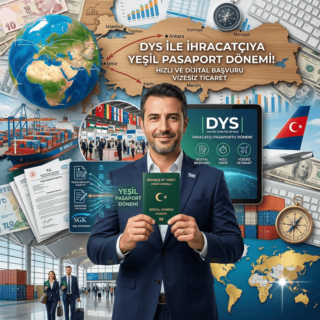İhracatçılara Yeşil Pasaportta Yeni Dönem! DYS Başvuruları Başladı, Kimler Alabilecek?