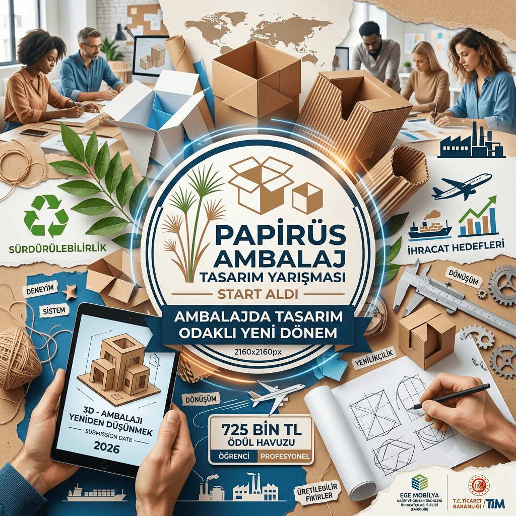Papirüs Ambalaj Tasarım Yarışması Başladı: 725 Bin TL Ödül ve Küresel Kariyer Fırsatı Tasarımcıları Bekliyor