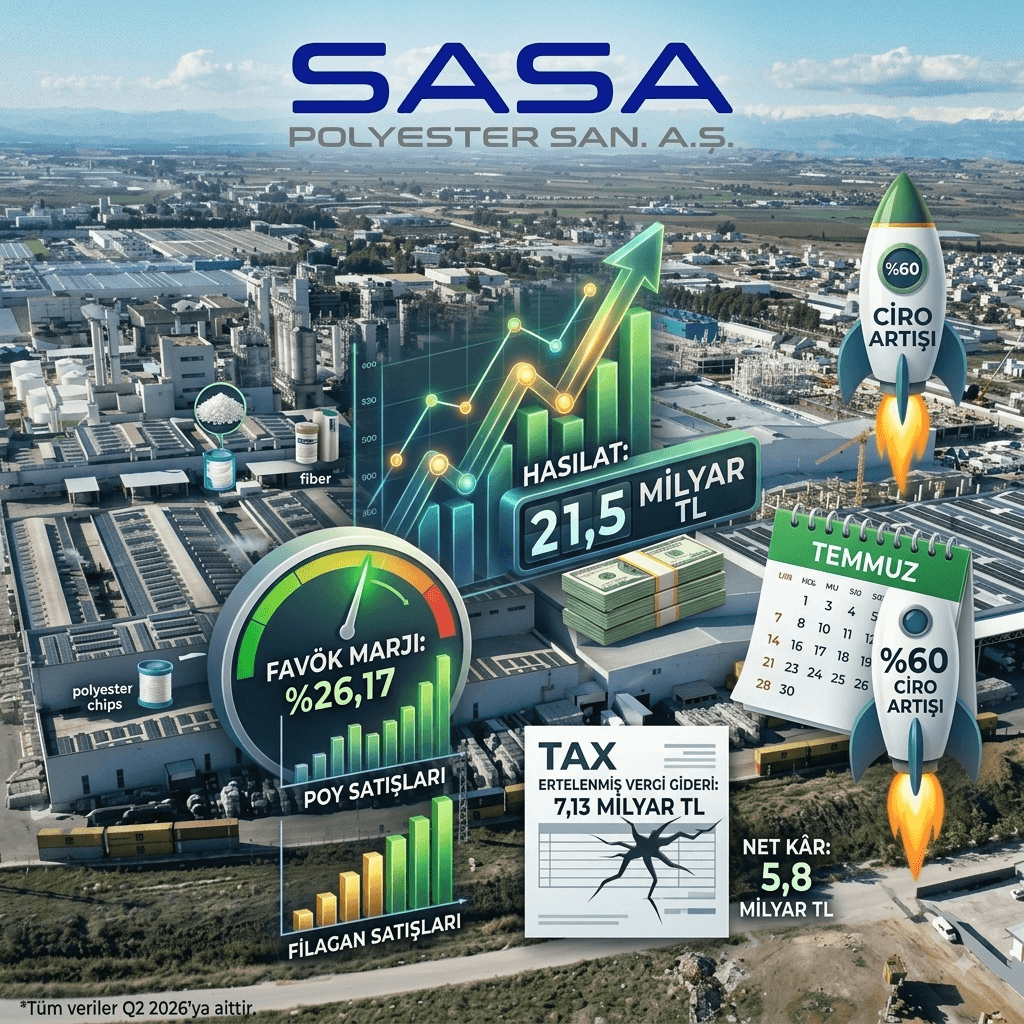 SASA’dan Güçlü Bilanço: Hasılat 21,5 Milyar TL, Kâr 5,8 Milyar TL