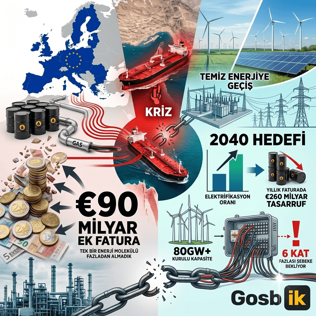 Hürmüz Boğazı Krizi Avrupa’yı Vurdu: AB’nin Fosil Yakıt Faturası 90 Milyar Avro Arttı