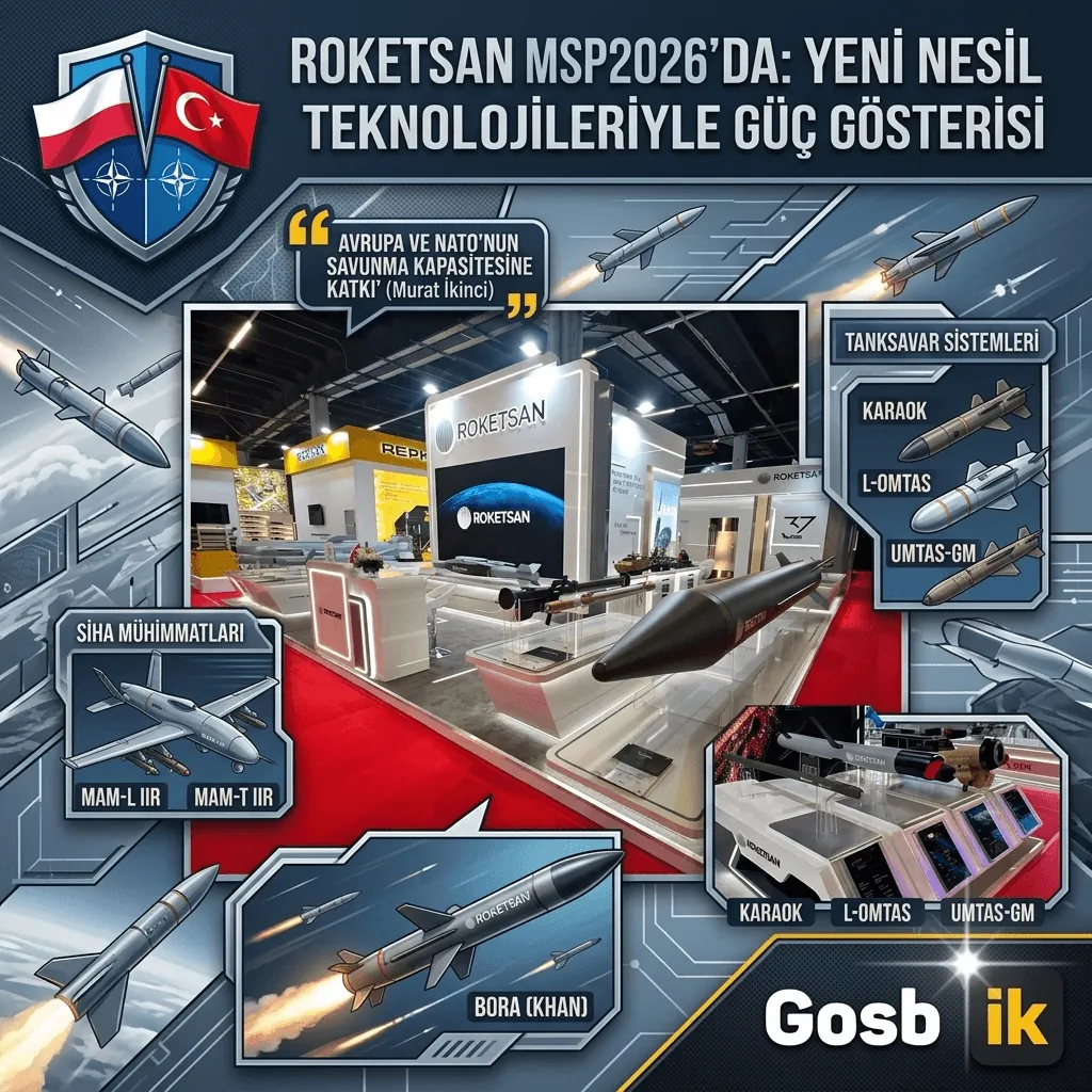 ROKETSAN’dan Polonya’da Gövde Gösterisi! MSPO 2026’da MAM-L, İHA-230, BORA ve BURÇ Dahil Dev Savunma Teknolojileri Sergileniyor