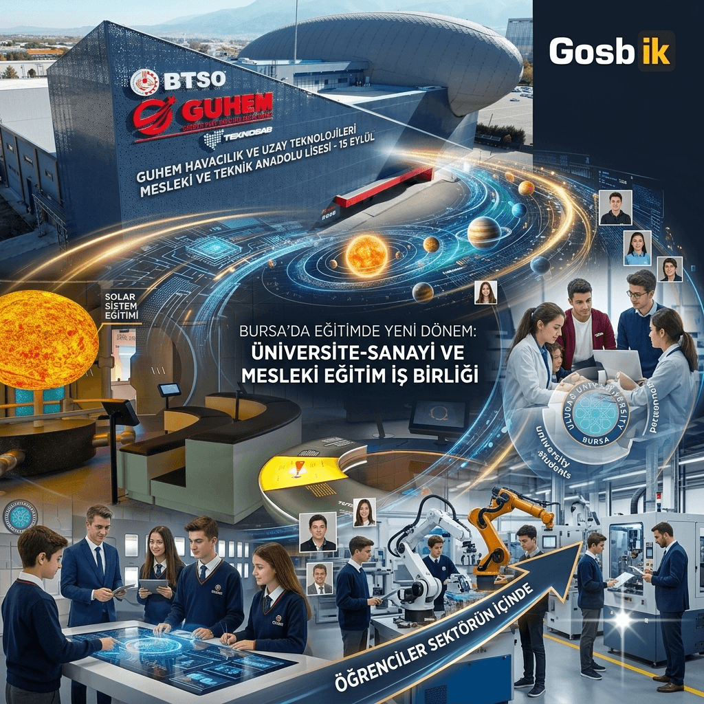 Bursa’da Üniversite-Sanayi İş Birliğinde Yeni Dönem! GUHEM Lisesi 15 Eylül’de Açılıyor