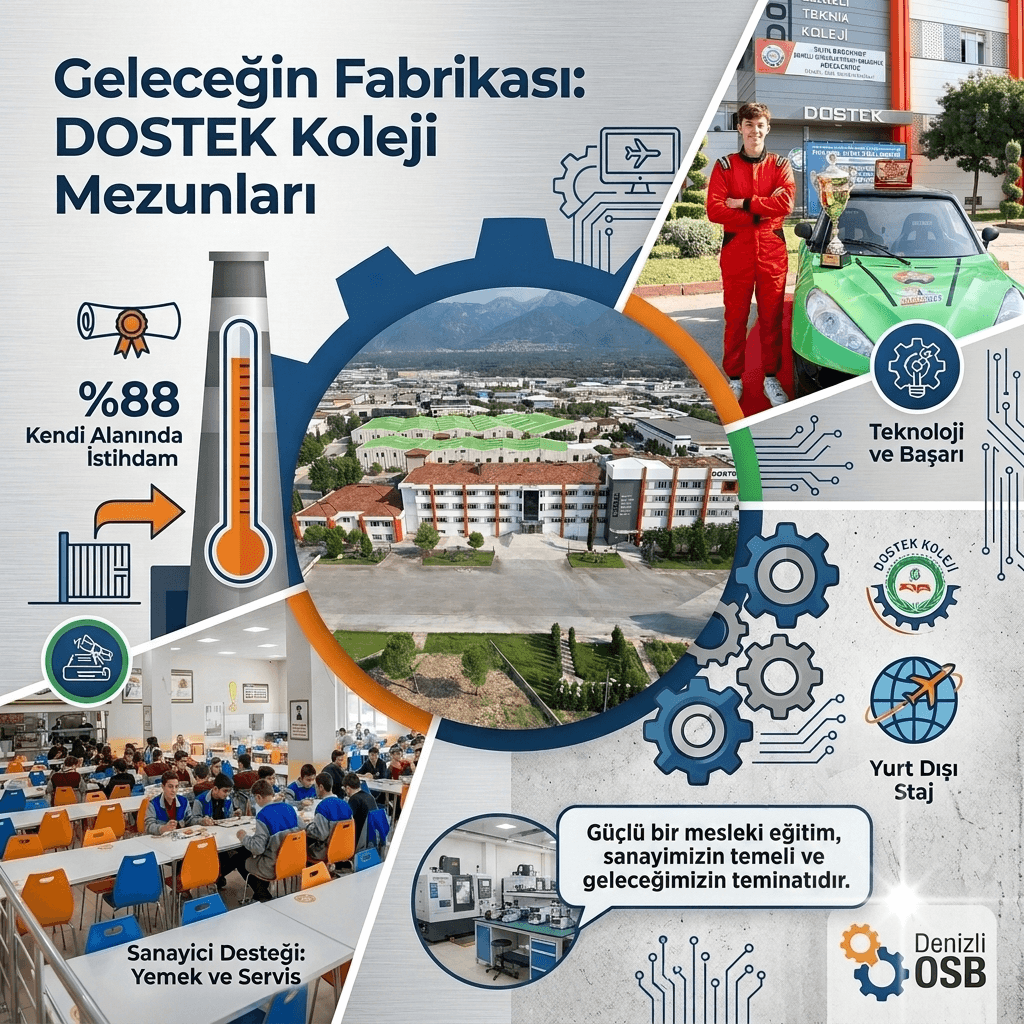 Sanayinin Merkezinde Geleceğin Fabrikası: DOSTEK Koleji Mezunlarının %88’i Kendi Alanında İşe Yerleşiyor
