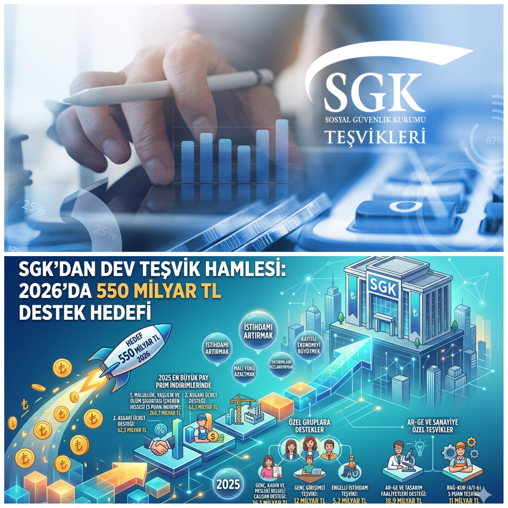 SGK’dan Dev Teşvik Hamlesi: 2026’da 550 Milyar TL Destek Hedefi