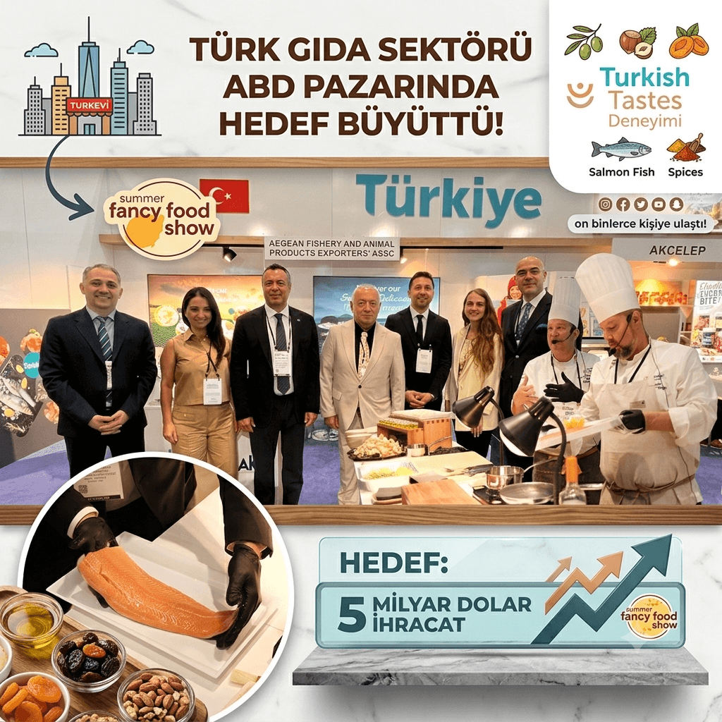 Türk Gıda Sektöründen ABD Pazarında Dev Hedef: 5 Milyar Dolarlık İhracat Atağı Güçleniyor