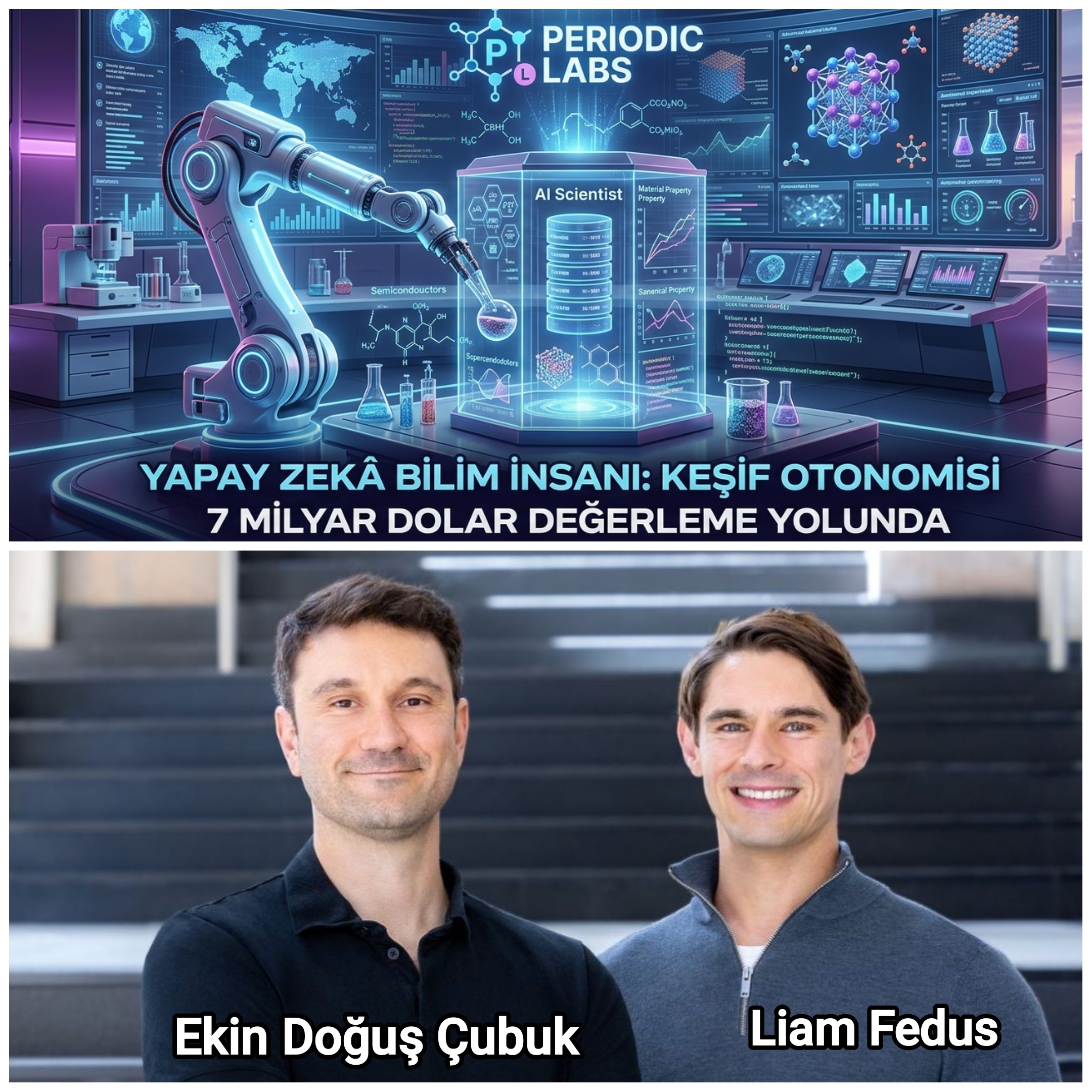 Türk Girişimciden OpenAI ve Google DeepMind’a Rakip Hamle: Periodic Labs 7 Milyar Dolar Değerlemeye Koşuyor!