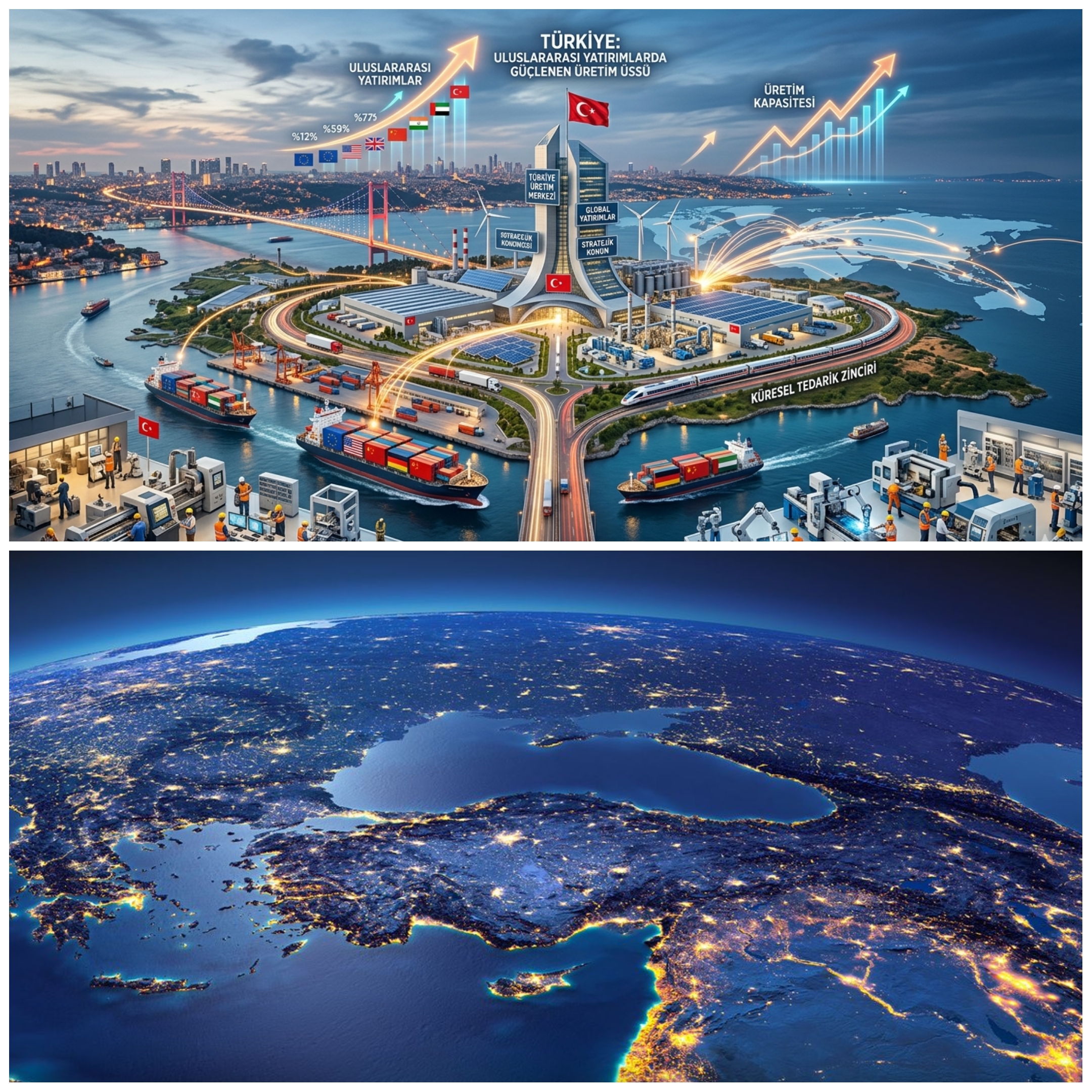 Türkiye, Yabancı Yatırımlarda Rekor Artışla Küresel Üretim Üssü Konumunu Güçlendiriyor