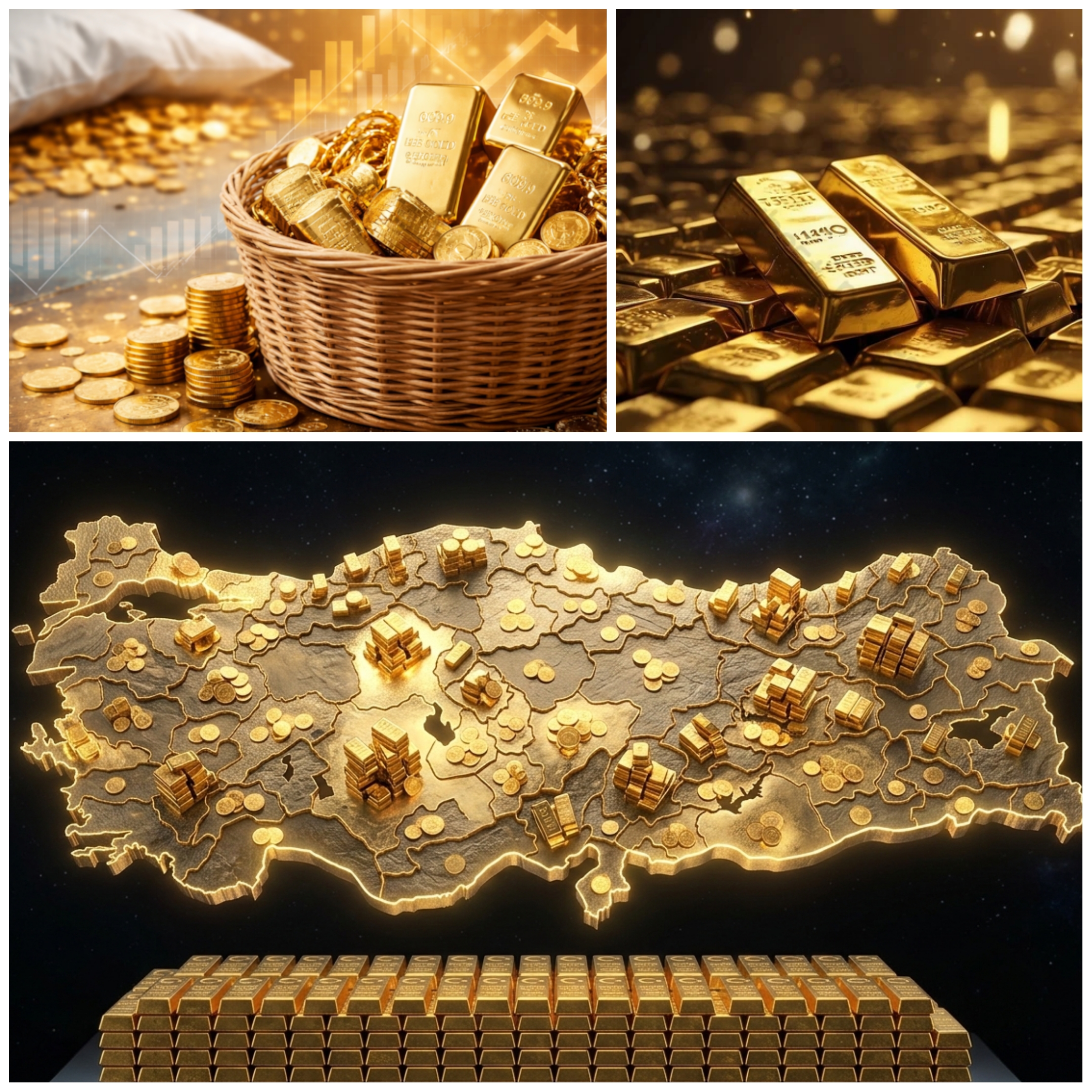 Türkiye’de Altın Varlığı 760 Milyar Dolara Ulaştı: GSYH’nin Yarısına Dayanan Dev Birikim Ekonomiyi Nasıl Etkiliyor?