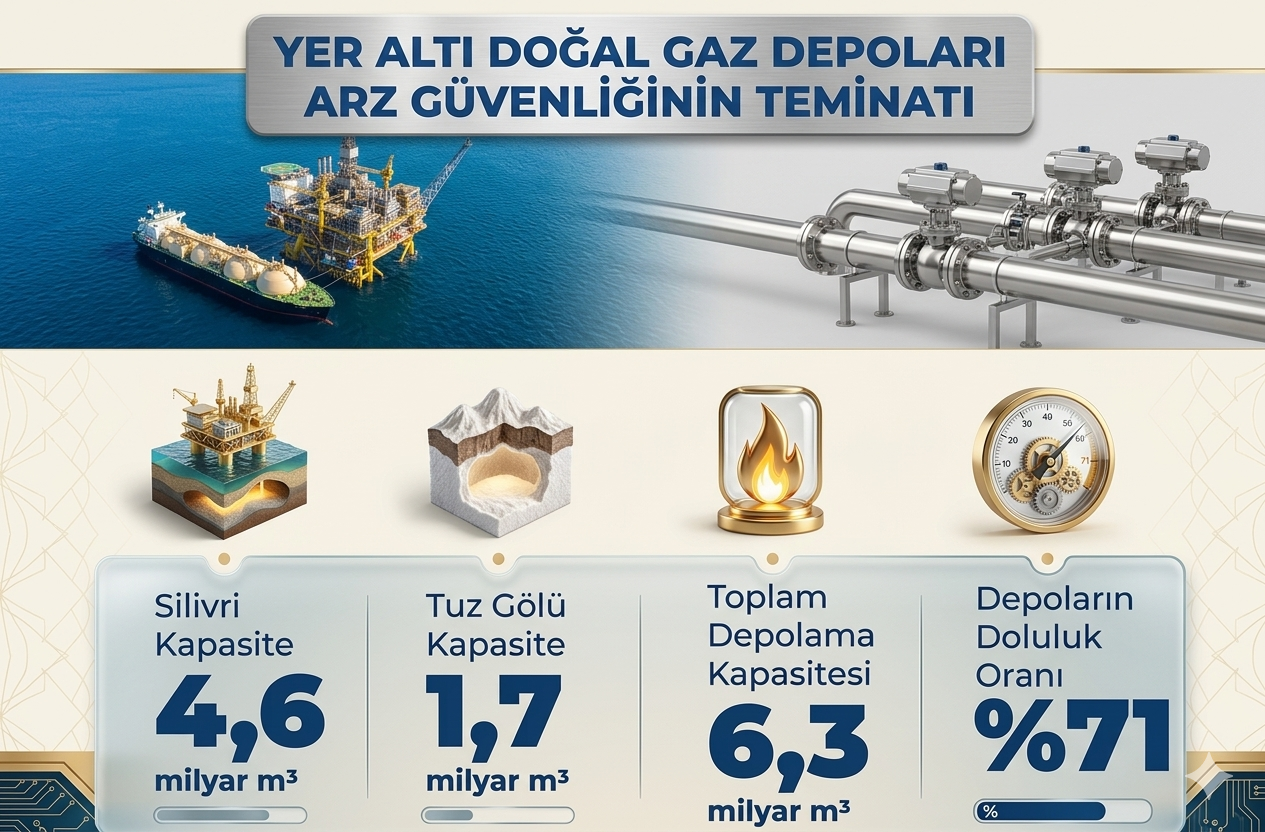 Türkiye’den Enerji Atağı: Doğal Gaz Depoları %71 Dolu, 2028 İçin Kritik Hedef Açıklandı