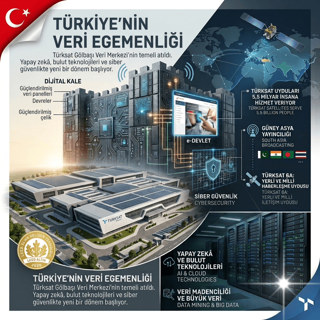 Türkiye'nin En Büyük Dijital Veri Üssü 2028'de Hizmete Girecek