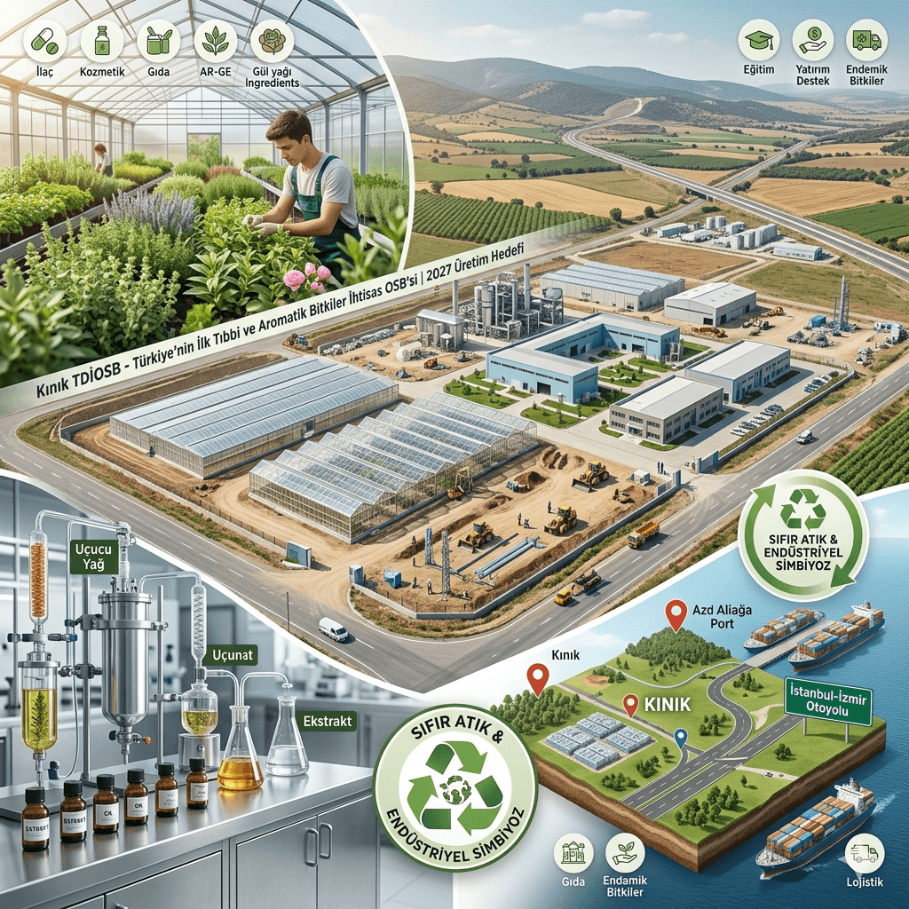 Türkiye’nin İlk Tıbbi ve Aromatik Bitkiler İhtisas OSB’si 2027’de Üretime Başlıyor