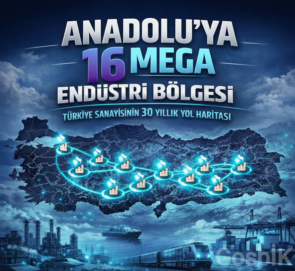 Türkiye’nin Sanayi Haritası Değişiyor: 13 İlde 16 Yeni Mega Endüstri Bölgesi Kuruluyor 🚀🏭