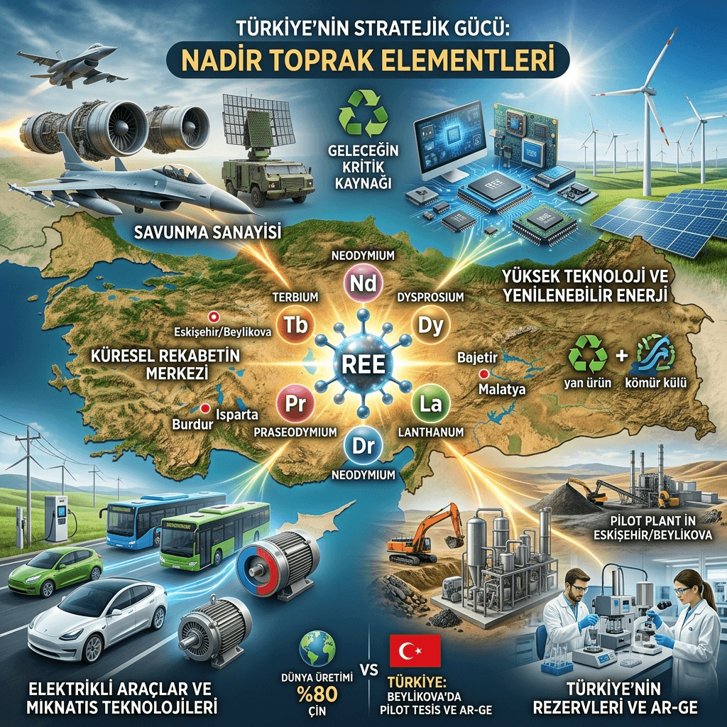 Türkiye'nin Stratejik Hazinesi: Nadir Toprak Elementleri Neden Dünyanın Yeni Güç Mücadelesinin Merkezinde?